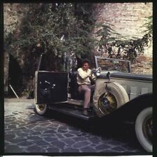 PETER FALK on set COLUMBO Vintage Classic Car Original 2.25 x 2.25 TRANSPARENCY