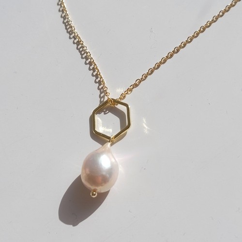 Collier pendentif jaune - collier, or
