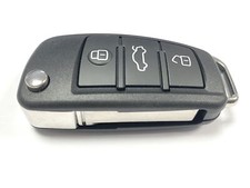 RFC 3 button flip key case for Audi A3 S3 8V remote fob 2013 - 2019 HU66 blade
