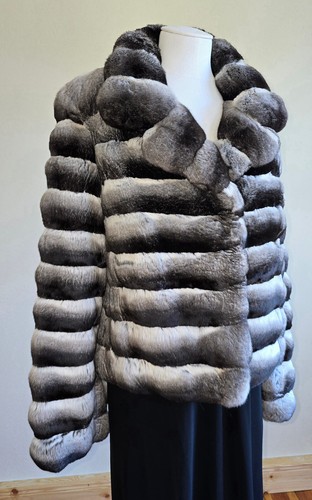 Vert chinchilla veste - chinchilla, de