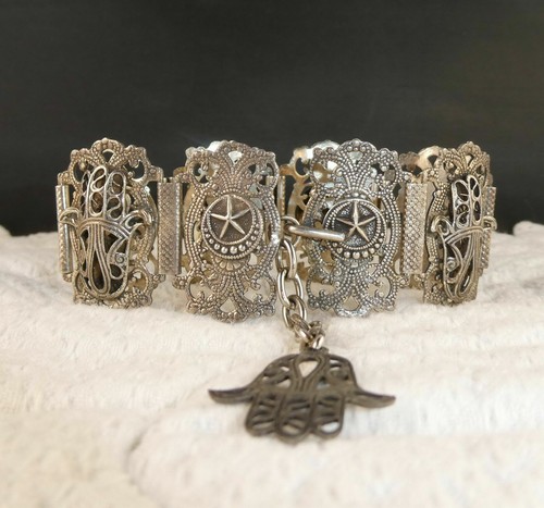 Bracelet articule argent - ,