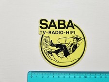 Autocollant Saba TV Radio Hifi