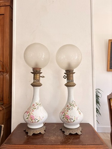 Lampe pétrole electrifiée - pétrole,