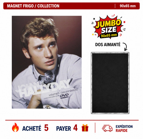 Magnet frigo johnny hallyday - frigo,