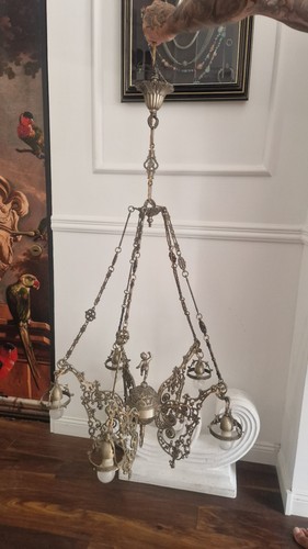 Grand lustre antique - en, laiton