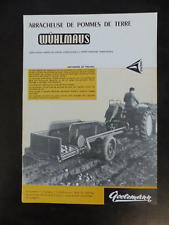 prospectus agricole : arracheuse de pommes de terre WUHLMAUS