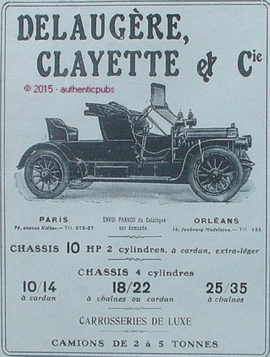 Publicite automobile delaugere - publicite,