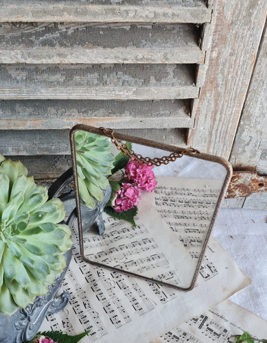 Ancien petit miroir - petit, de