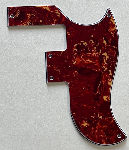 Red tortoise pickguard - red,