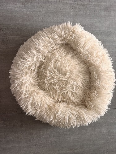 Lit rond peluche d - lit, /