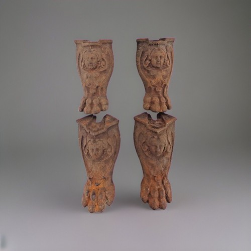 Lot pieds fonte xix pour - lot,