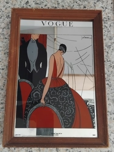 1920 miroir publicitaire - miroir,