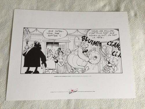 Sérigraphie astérix les - sérigraphie,