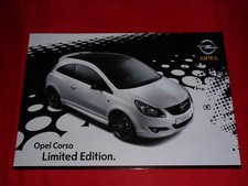 Opel Corsa D "Limited Edition" special model brochure brochure brochure from 2008