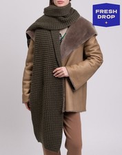 RRP€503 STELLA McCARTNEY Cashmere & Wool Long Rectangle Scarf Made in Italy