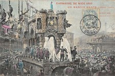 CPA 06 NICE CARNIVAL 1905 UN MANOIR HAANTE