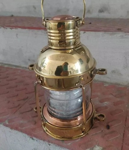 Lampe lanterne nautique - , laiton