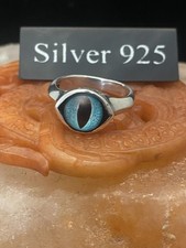 silver eye ring ( Blue Eye )