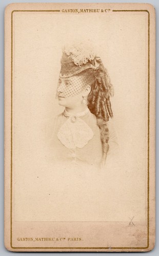 Cdv 1870 femme - cdv, au