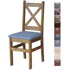 NOUVEAU chaise chaise chaise rembourrée chêne PIN MASSIF BOIS chaise de...