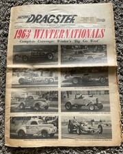 1963 NATIONAL DRAGSTER =WINTERNATIONALS = NHRA PUBLICATION VINTAGE ORIGINAL