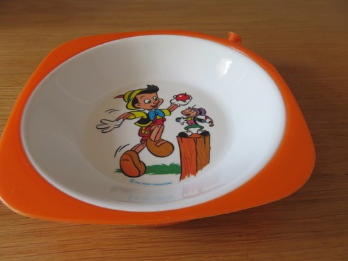 Assiette bouillie vintage - bouillie,