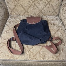 LONGCHAMP Navy Blue Le Pliage Sac A Dos Modele Depose Backpack