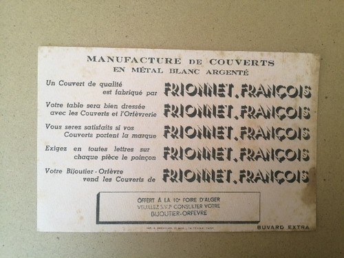 Ancien buvard publicitaire - ancien,