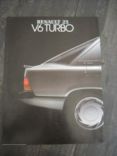 CATALOGUE/BROCHURE RENAULT 25 V6 TURBO - R25 V6 TURBO - 1985