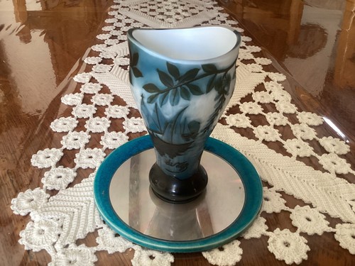 Ancien vase pâte verre de - vase,