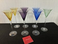 Lot of 7 Golf Juan Model Baccarat Crystal Martini Glasses (Lot Price) Mod1