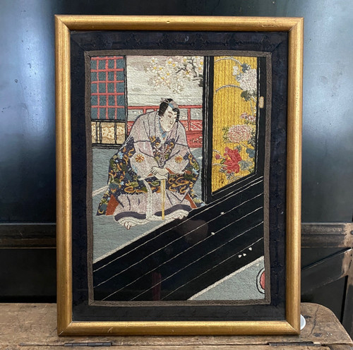 Broderie estampe japonaise - broderie,