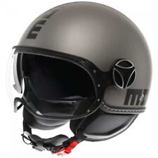 MOMO DESIGN FGTR EVO DOUBLE VISOR MATT TITANIUM FROST BLACK JET MOTORCYCLE HELMET SIZE M
