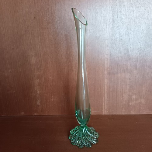 Grand soliflor verre vert - grand, en