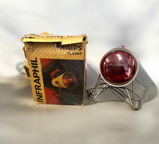 Original Old Antique Vintage Philips Infraphil Muscular Pain Relief Heat Light