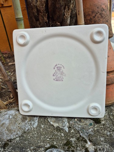 Dessous plat ancien - dessous, longwy