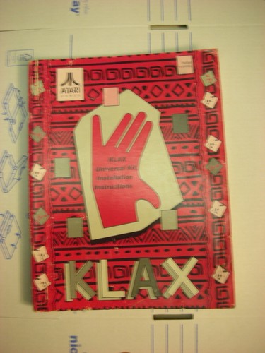 Manuel borne arcade klax - manuel, d'arcade:
