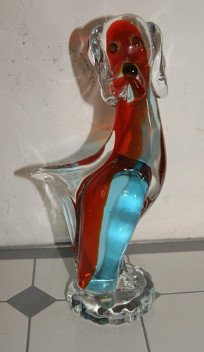 Grande figurine chien cristal - grande,