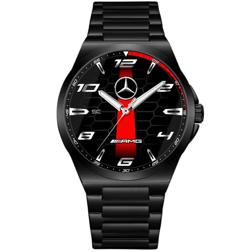 Montre noire acier fan art - montre, en