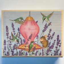 House Mouse Stampabilities Rubber Stamp Fuel Station Hummingbird Feeder