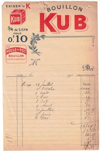 Ancien papier entête ou - papier, à