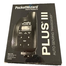 PocketWizard Plus III Transceiver Model P3-FCC  Wireless Flash Trigger w/ Cables