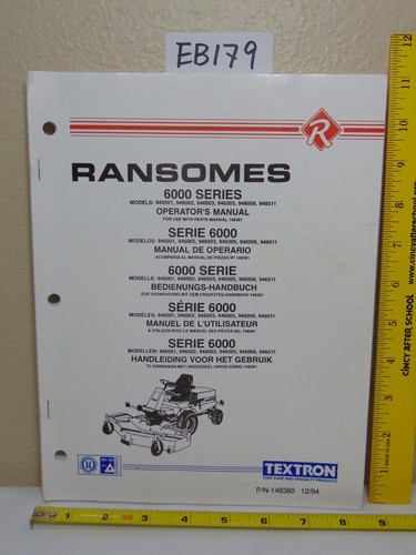 Ransomes textron turf - textron,