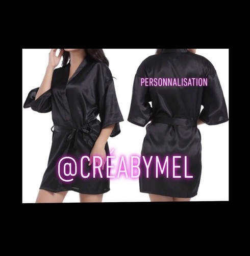 Kimono satin personalisé - satin,