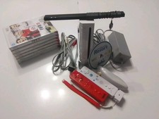 Lot Console Jeu Wii Manette Câble Socle