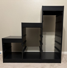 IKEA TROFAST Storage combination with 6 boxes, black