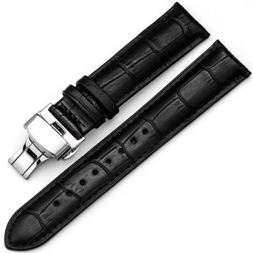 Black croco leather - croco,