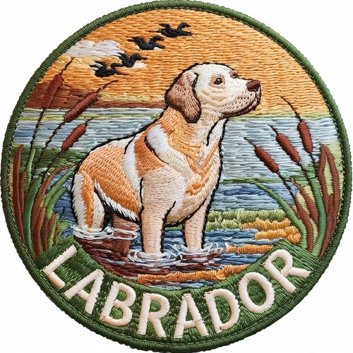 Patch labrador brodé - patch,