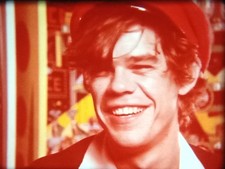Film 16mm scopitone clip DAVID JOHANSEN"Frenchette"Live 1982