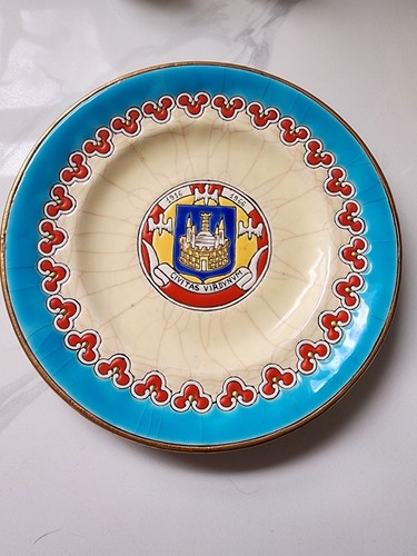 Vintage french enamel plate - vintage,